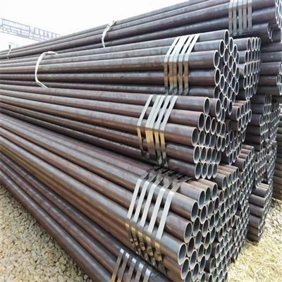 ASTM Corten ERW Welded Steel Pipe Q235 Q355 Structural Carbon Steel Tube Sch40 Sch80 6'' 8'' 12'' Building Construction Material
